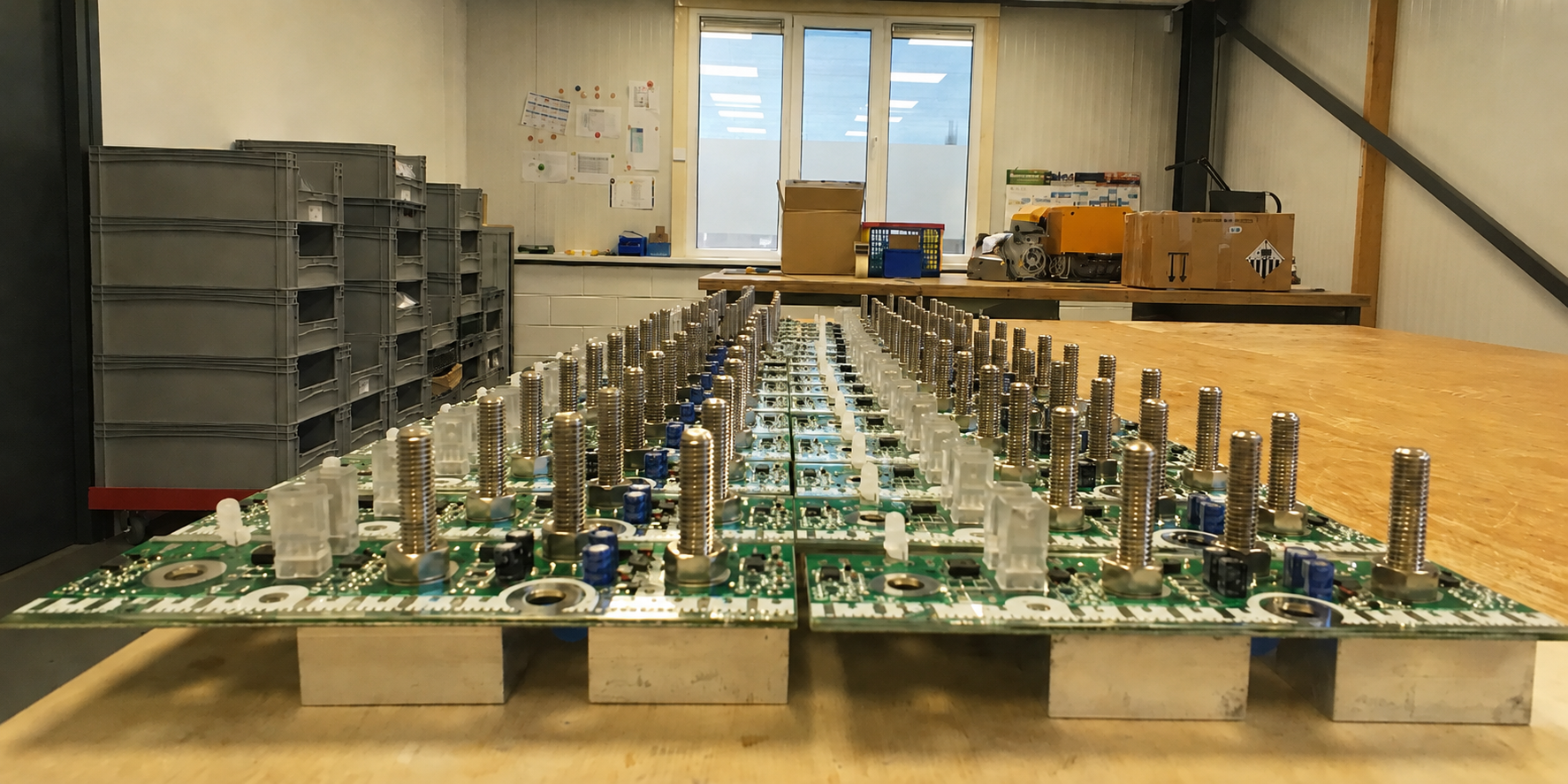 In de werkplaats